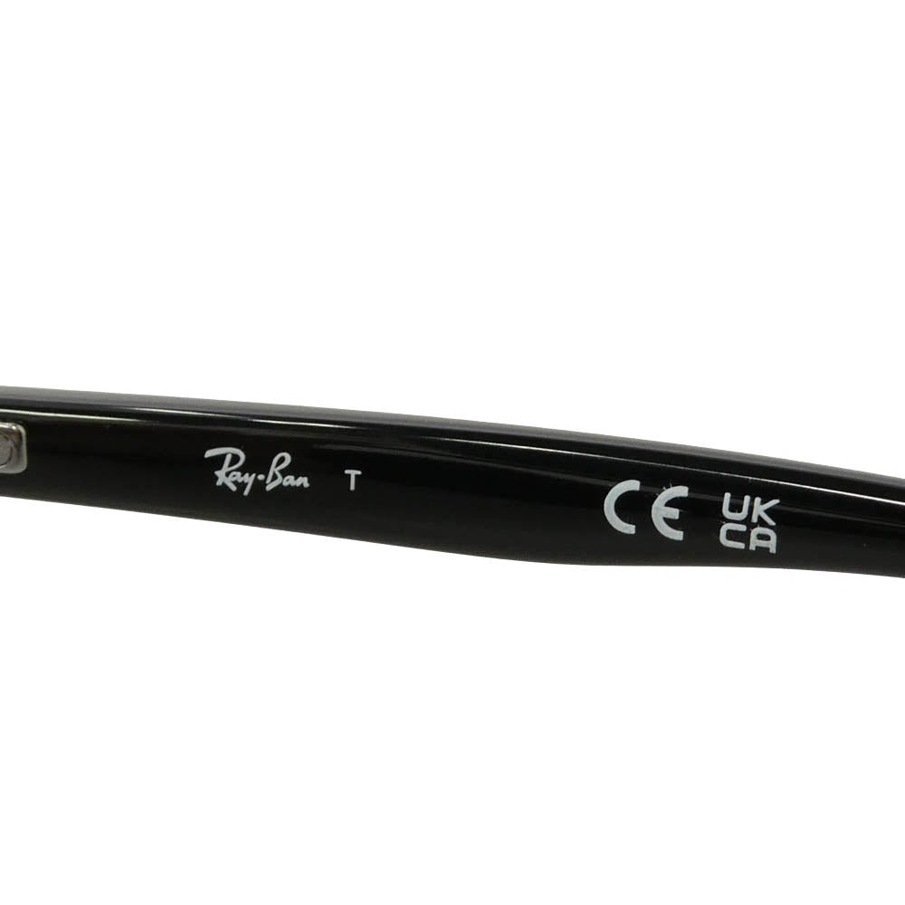 Ray-Ban レイバン RB-5427D スクエアピローシェイプ アセテートフレーム アイウェア 眼鏡 ブラック系 53□18　145【極上美品】【中古】