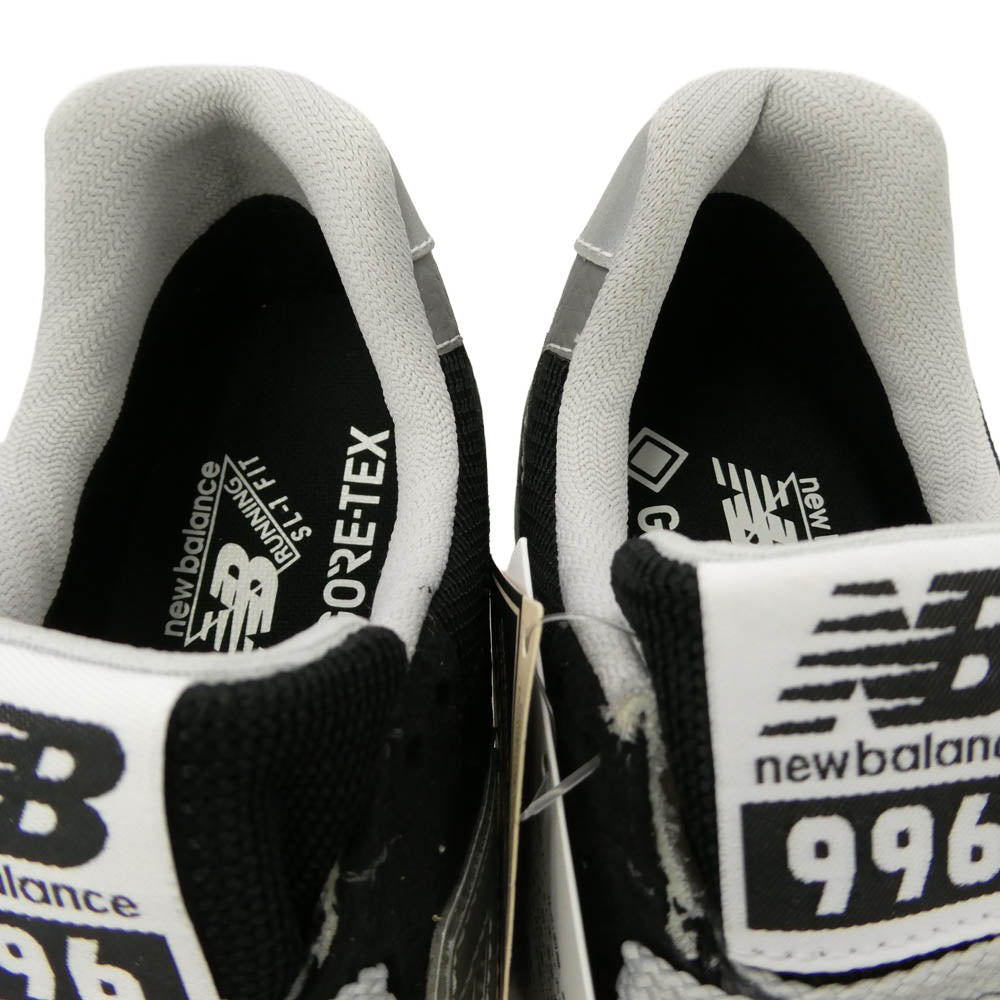 NEW BALANCE ニューバランス CM996XB2 GORE-TEX ゴアテックス スエード ローカット スニーカー ブラック系 26.5cm【極上美品】【中古】