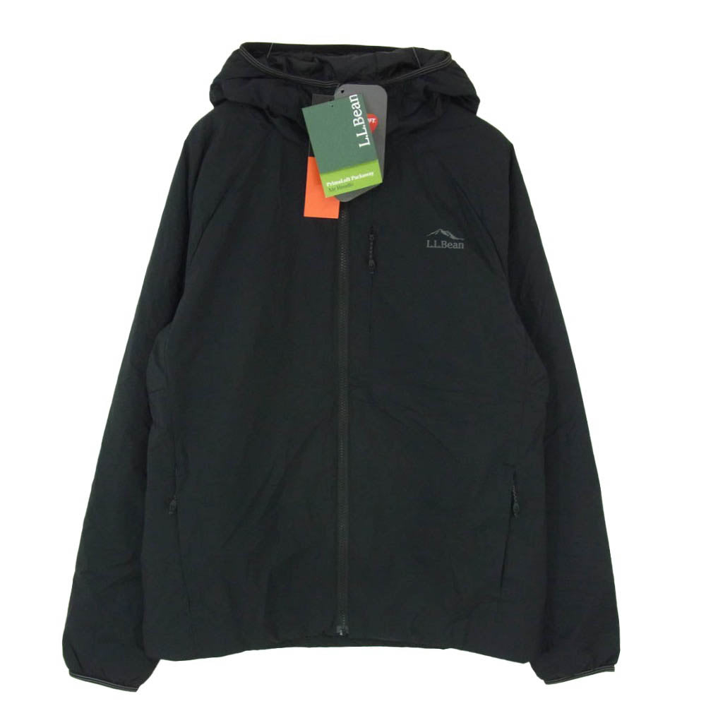 L.L.Bean エルエルビーン 525715 プリマロフト パッカウェイ エアー フーディ ジップアップ ジャケット ブラック系 M【極上美品】【中古】