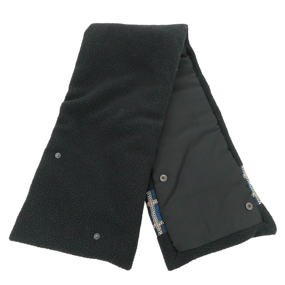 KUON クオン 252GD071417 High Pile Fleece Scarf ハイパイル フリース スカーフ 中綿 マフラー ブラック系【極上美品】【中古】