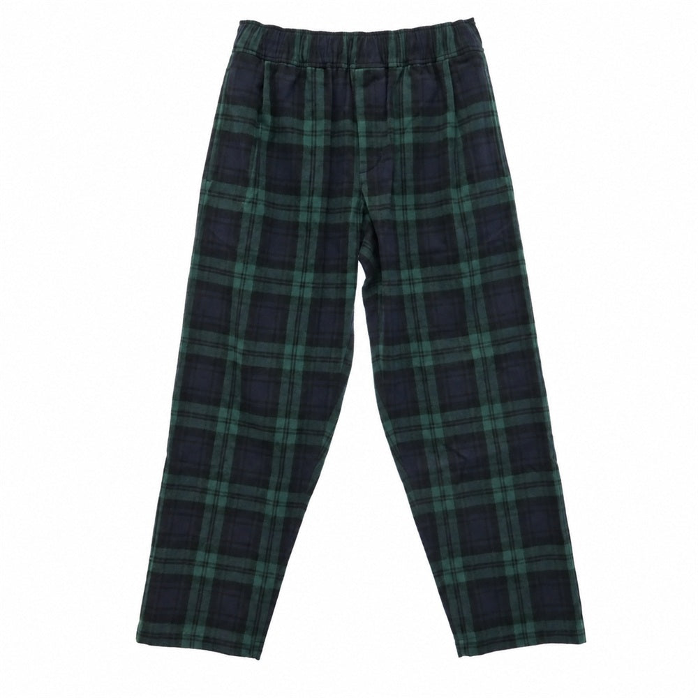 BEDWIN & THE HEARTBREAKERS ベドウィンアンドザハートブレイカーズ 25AW 25AB4745 10L PYJAMAS PANTS CAUTY チェック柄 パジャマ パンツ グリーン系 ネイビー系 2【極上美品】【中古】