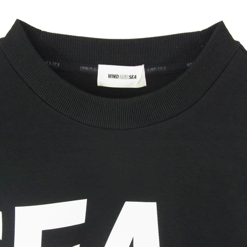 WIND AND SEA ウィンダンシー 26SS WDS-O-CLN-26-Q1-CS-02 RELAXED FIT CREWNECK PONTE SWEATSHIRT リラックス フィット クルーネック スウェット トレーナー ブラック系 L【極上美品】【中古】