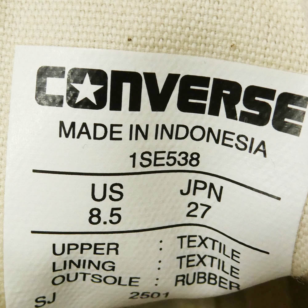 CONVERSE コンバース WAKO ワコー 1SE538 WACKO MARIA ワコマリア All Star LGCY Hi オールスター レガシー ハイカットスニーカー ブラック系 オフホワイト系 27cm【極上美品】【中古】