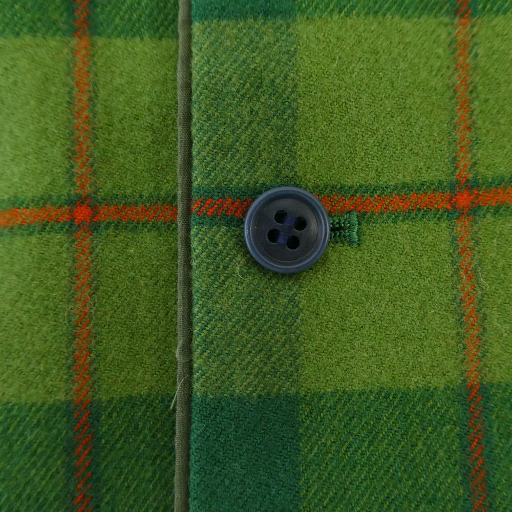 Paul Smith ポール・スミス PS-1418 9B タータンチェック ウール ベスト グリーン系 L【中古】