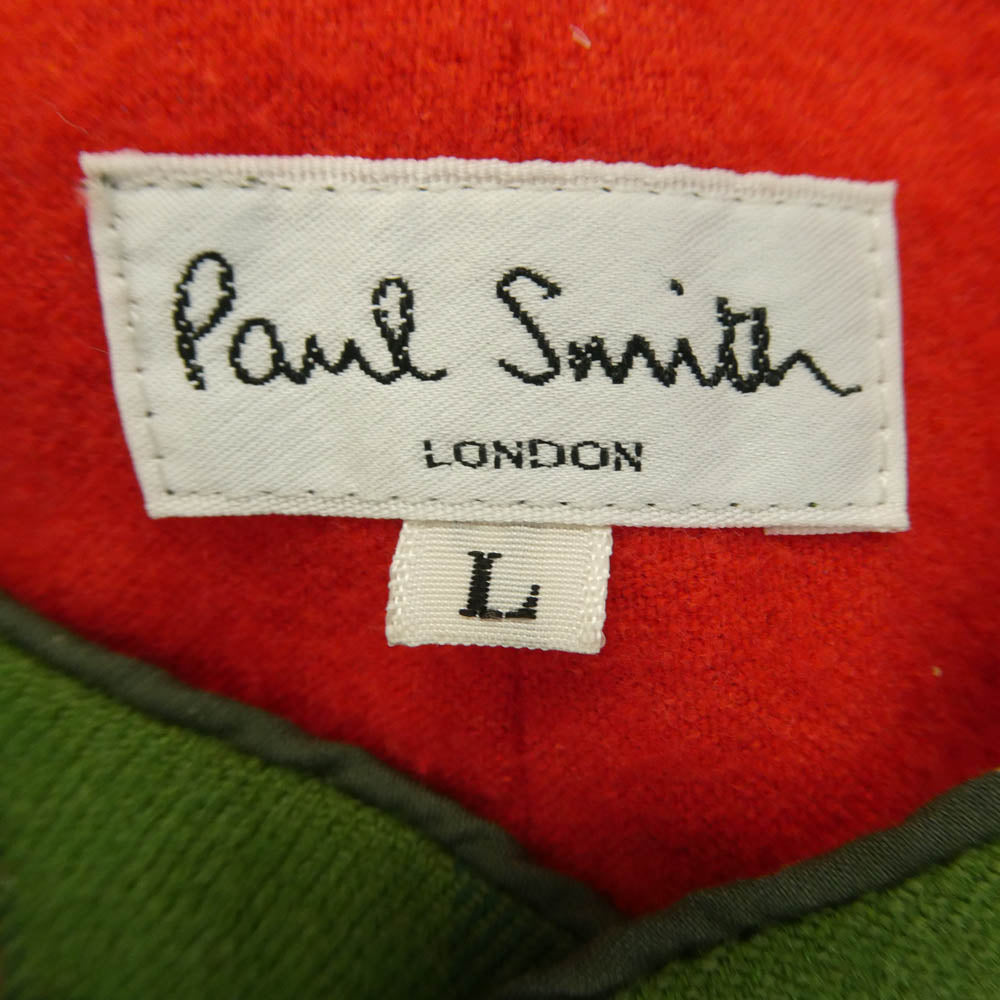 Paul Smith ポール・スミス PS-1418 9B タータンチェック ウール ベスト グリーン系 L【中古】