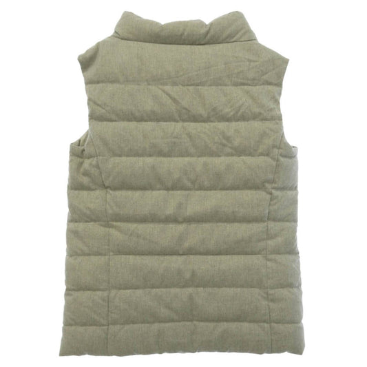 RALPH LAUREN ラルフローレン 16786U6 黒タグ ウール リバーシブル ハイネック ダウンベスト グレー系 S【中古】