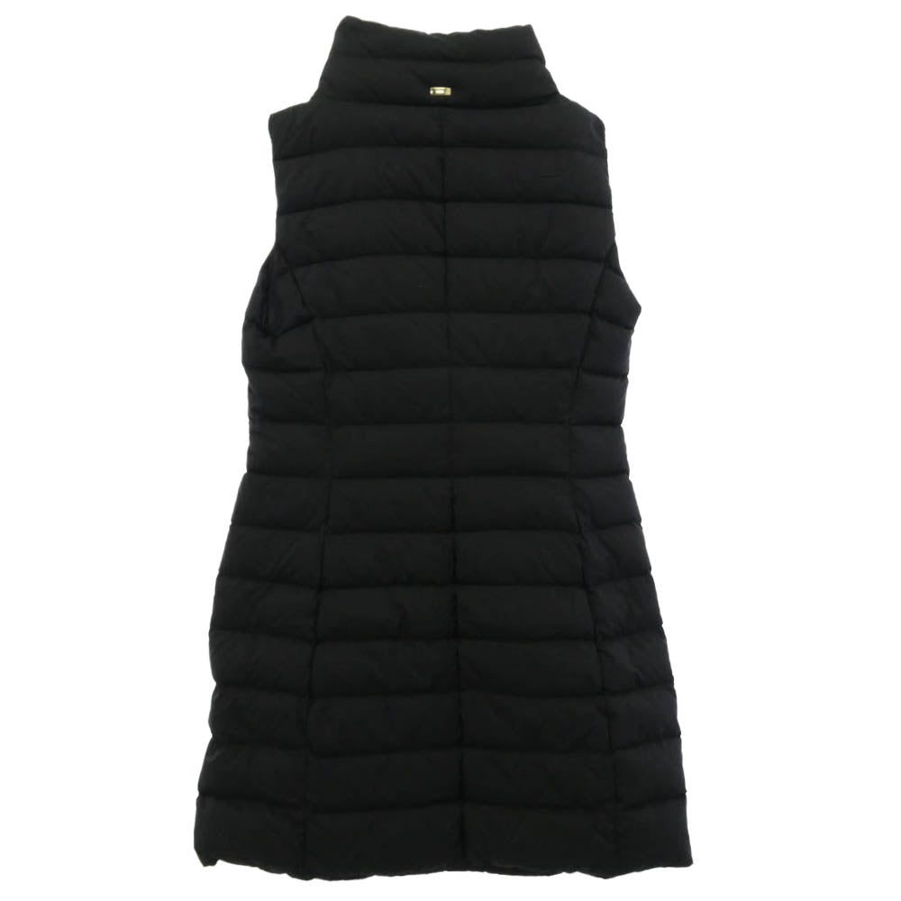 Herno ヘルノ PI0565D-19288-9300 ハイネック ロング ダウンベスト ブラック系 42【中古】