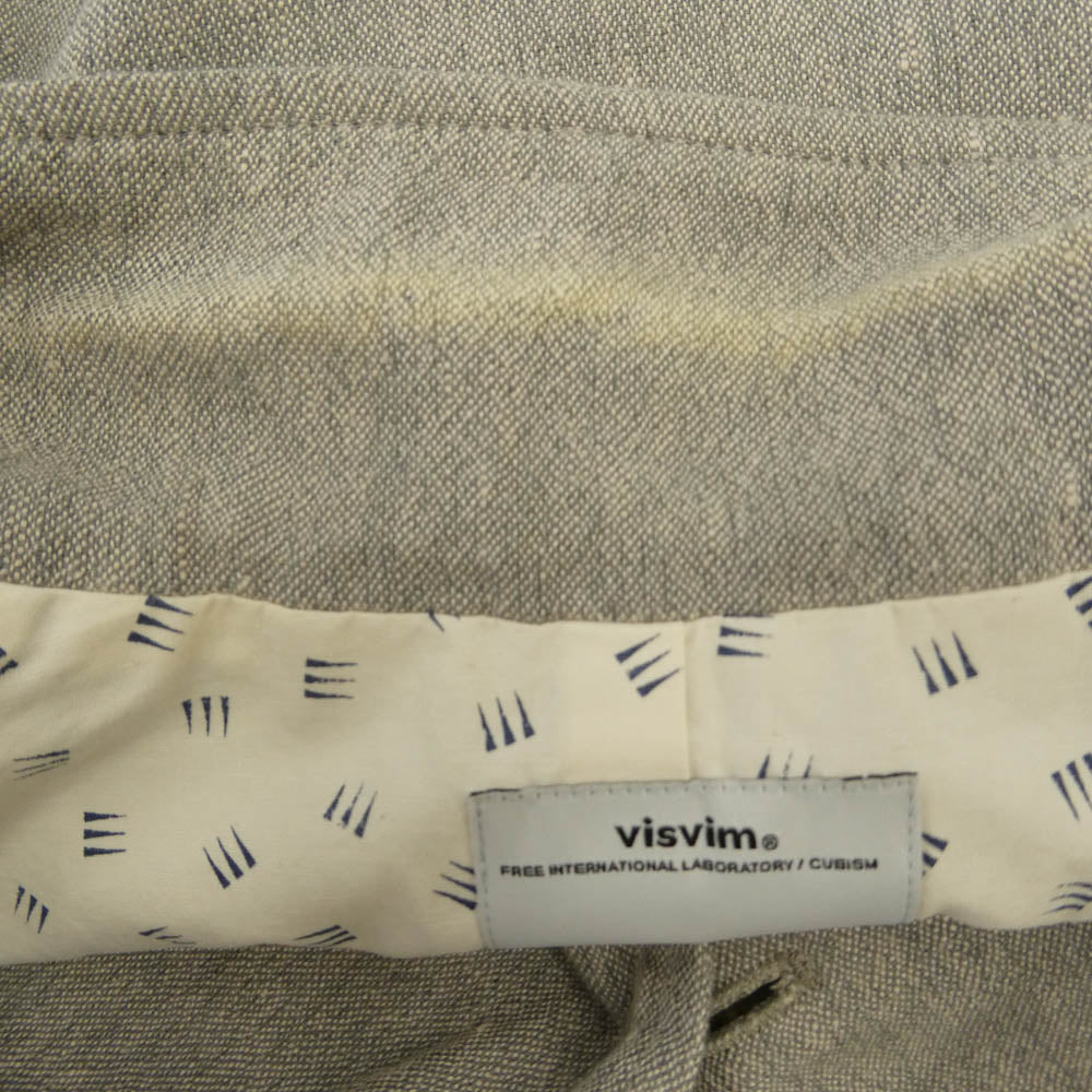 VISVIM ビズビム 14SS 0114105013017 GRANGER BLAZER リネン ブレザー 4B テーラードジャケット グレー系 2【中古】