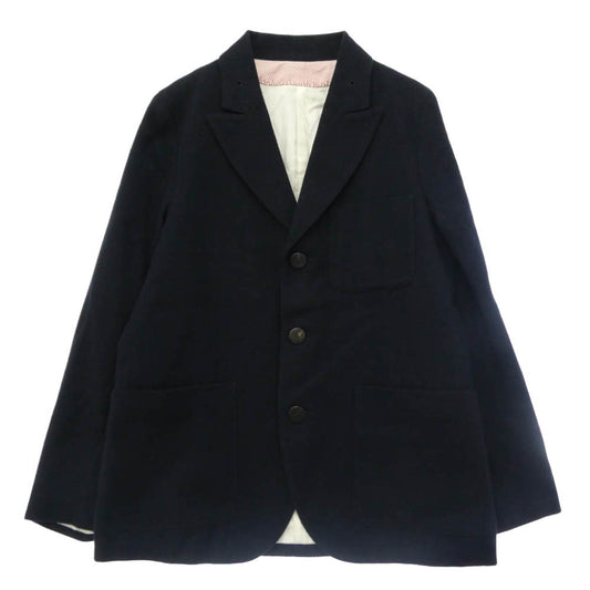 VISVIM ビズビム 17SS 0117105013022 HOPILAND BLAZER ウール ブレザー 3B テーラードジャケット ダークネイビー系 1【中古】