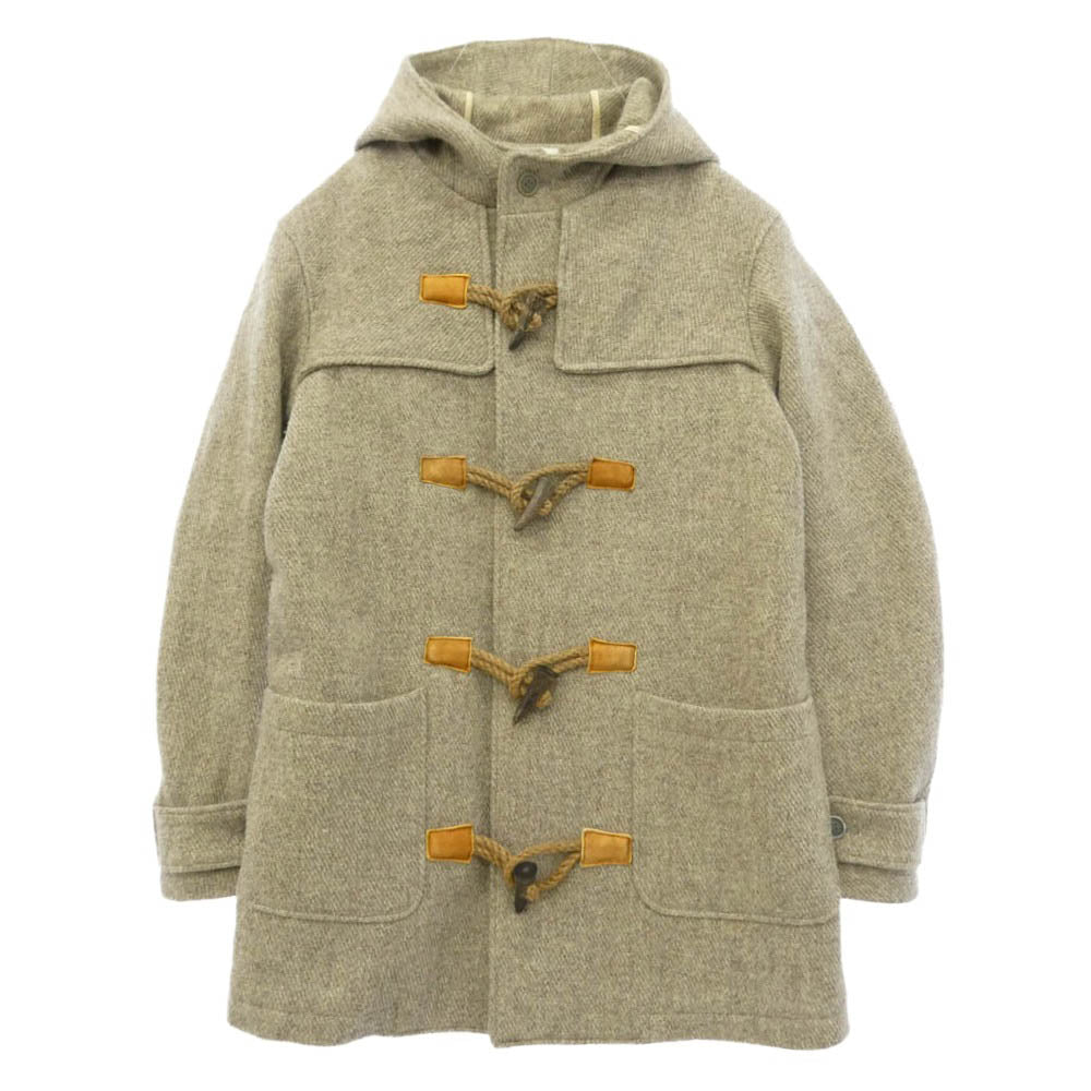 VISVIM ビズビム 13AW 0113205013013 COMMODORE COAT WINDSTOPPER 裏地チェック ダッフルコート ベージュ系 2【中古】