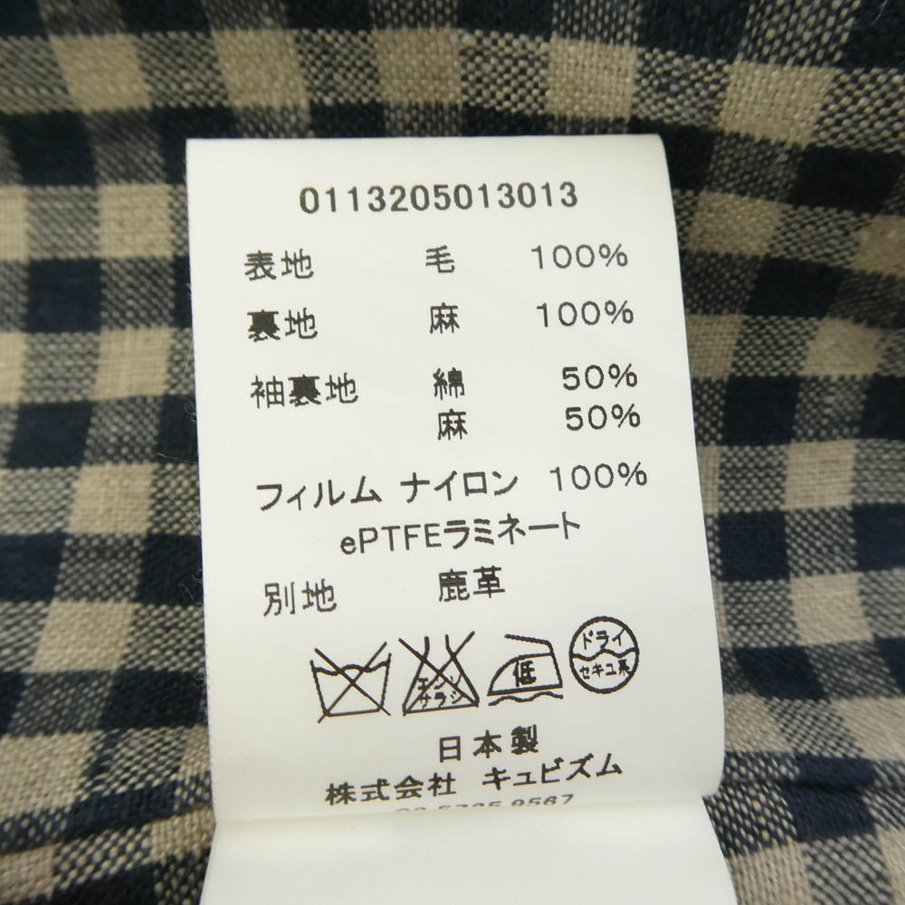 VISVIM ビズビム 13AW 0113205013013 COMMODORE COAT WINDSTOPPER 裏地チェック ダッフルコート ベージュ系 2【中古】