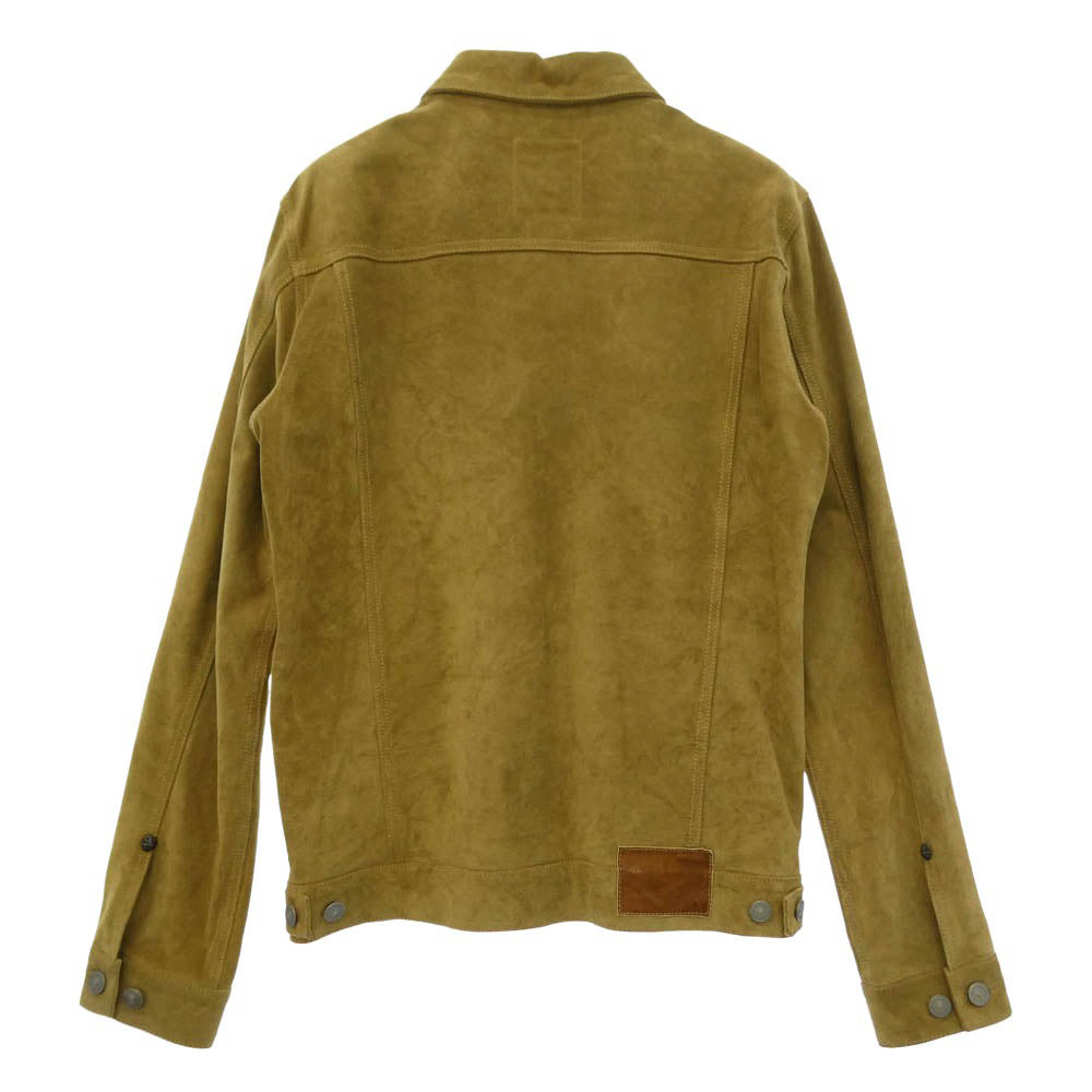 VISVIM ビズビム 15AW 0115205014012 Italian vegetable-tanned cowhide イタリアンベジタブルタンニンカウハイド シェルコンチョボタン レザートラッカージャケット ベージュ系 2【中古】