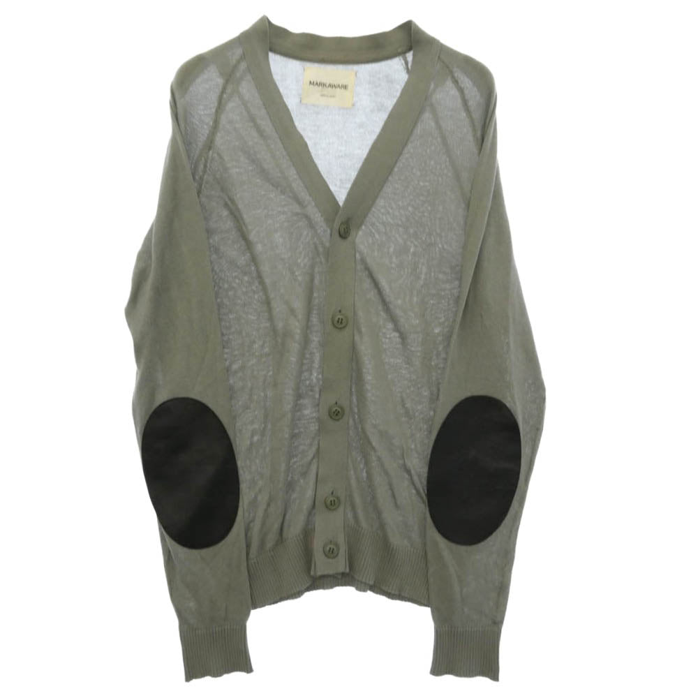 markaware マーカウェア 12AW A12A-30SW01C コットンカシミヤカーディガン グレー系 1【中古】