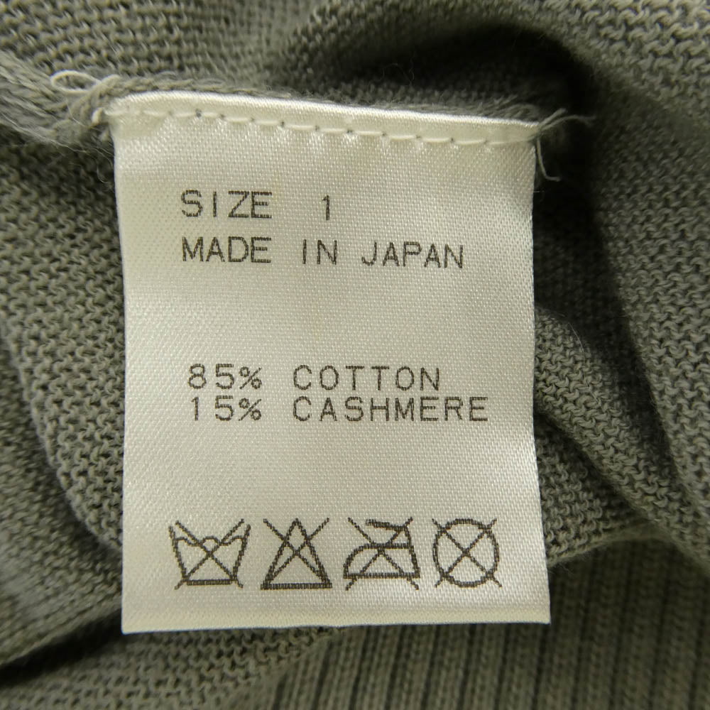 markaware マーカウェア 12AW A12A-30SW01C コットンカシミヤカーディガン グレー系 1【中古】