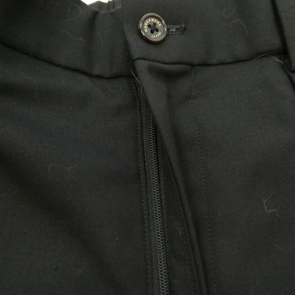 markaware マーカウェア 20AW A20A-04PT01C ウールペグトップパンツ ブラック系 2【中古】