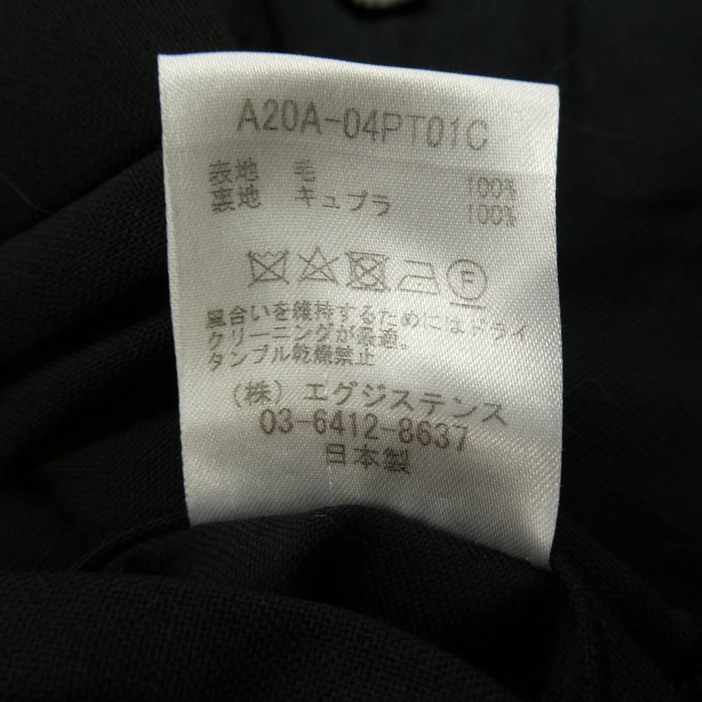 markaware マーカウェア 20AW A20A-04PT01C ウールペグトップパンツ ブラック系 2【中古】
