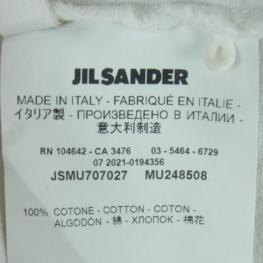 JIL SANDER ジルサンダー JSMU707027 MU248508 バイカラー カラーブロック クルーネック 半袖 Tシャツ ブラック系 ホワイト系 XS【中古】