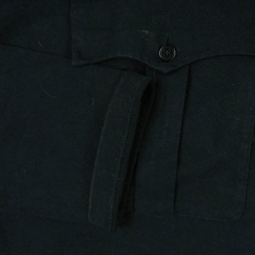JIL SANDER ジルサンダー KKJMBW0115 フロントダブルポケット クルーネック プルオーバー 長袖 Tシャツ カットソー ブラック系 S【中古】