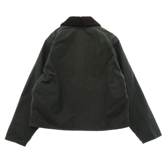 Barbour バブアー 2102413 SPEY スペイ 3ワラント オイルド ワックスコットン ジャケット ショートブルゾン グリーン系 M【中古】