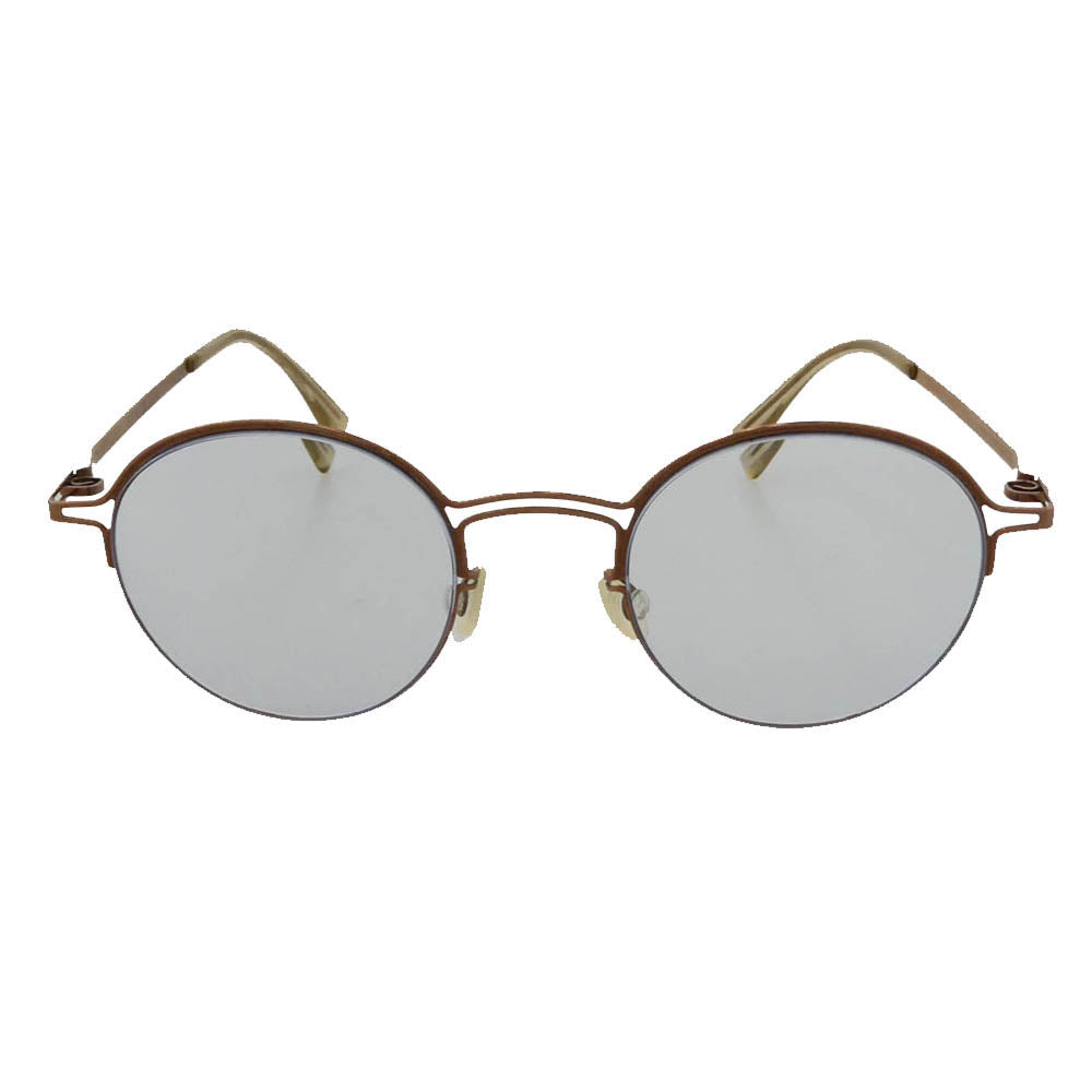 MAISON MARGIELA メゾンマルジェラ MYKITA マイキータ CRAFT 014 クラフト MMCRAFT014 ボストンシェイプ アイウェア 度入り 眼鏡 ブラウン系 46□22　140【中古】