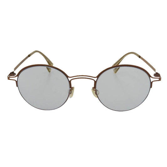 MAISON MARGIELA メゾンマルジェラ MYKITA マイキータ CRAFT 014 クラフト MMCRAFT014 ボストンシェイプ アイウェア 度入り 眼鏡 ブラウン系 46□22　140【中古】