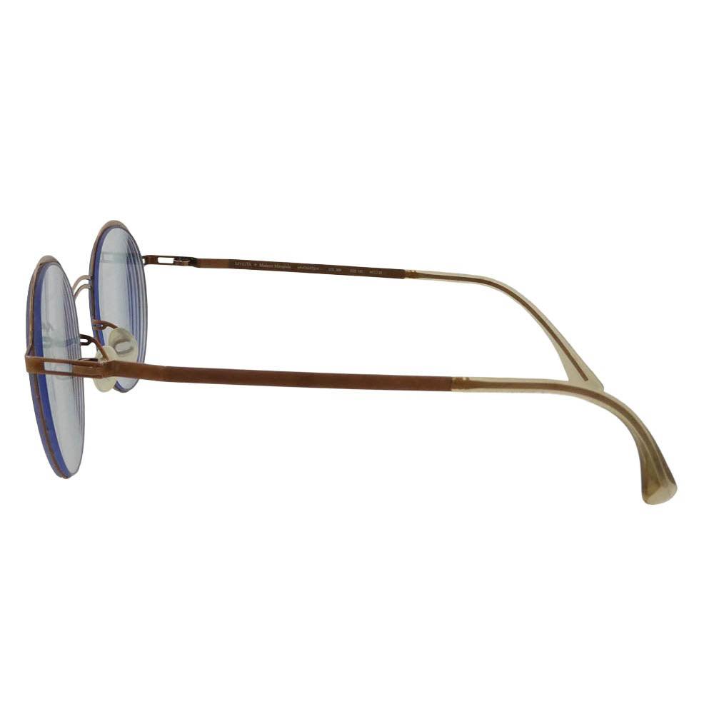 MAISON MARGIELA メゾンマルジェラ MYKITA マイキータ CRAFT 014 クラフト MMCRAFT014 ボストンシェイプ アイウェア 度入り 眼鏡 ブラウン系 46□22　140【中古】