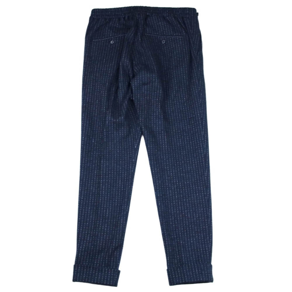 1piu1uguale3 ウノピュウノウグァーレトレ MRP269 WCT006 COMPRESSION STRIPE FLANO JERSEY DANDY SLACKS フラノジャージー スラックス グレー系 4【中古】