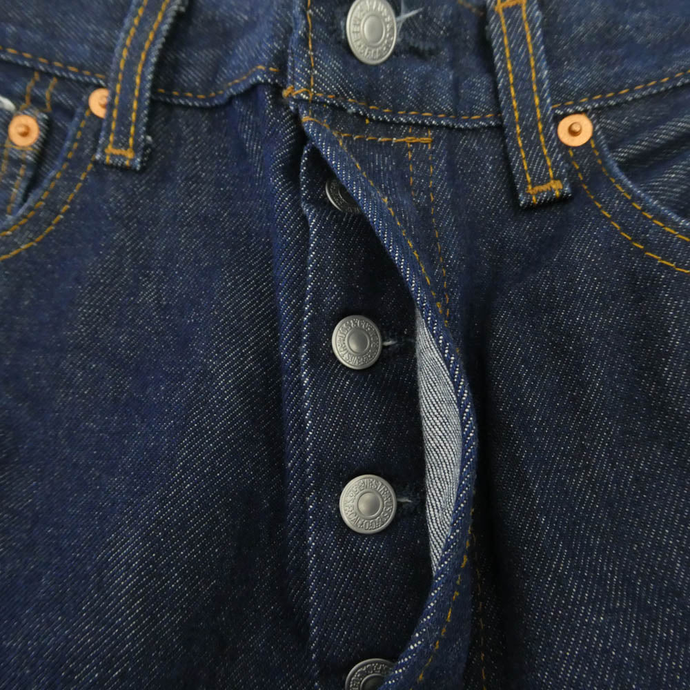 Levi's リーバイス 501 ボタンフライ ストレート デニム パンツ インディゴブルー系 W33【中古】