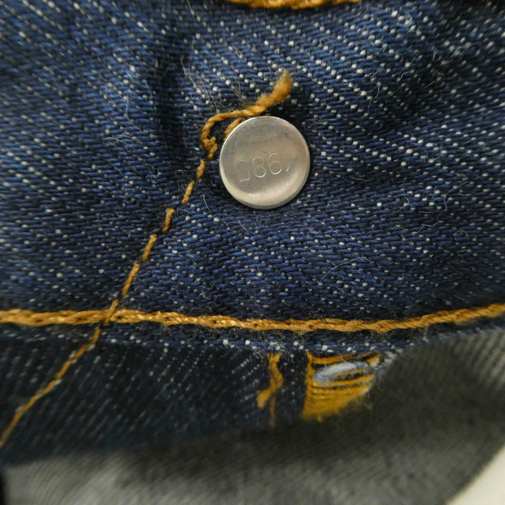 Levi's リーバイス 501 ボタンフライ ストレート デニム パンツ インディゴブルー系 W33【中古】