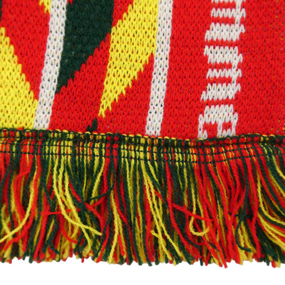 COMME des GARCONS コムデギャルソン 25AW FP-K402 SHIRT シャツ knitted jacquard acrylic football scarves ジャカード アクリル フットボール スカーフ マフラー レッド系 マルチカラー系【中古】