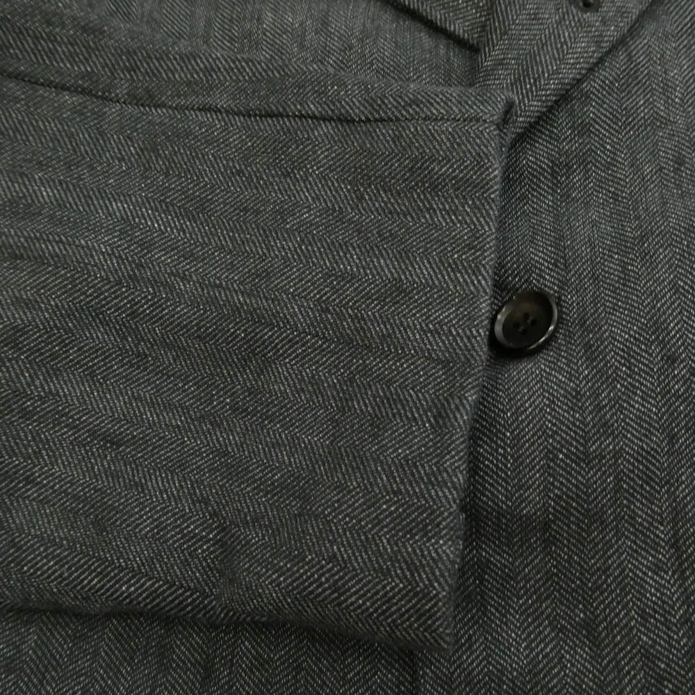 COMME des GARCONS HOMME DEUX コムデギャルソンオムドゥ 23SS DK-J047 AD2022 4B ポリ縮 ポリエステル縮絨加工 リネン テーラード ジャケット ダークグレー系 XL【中古】