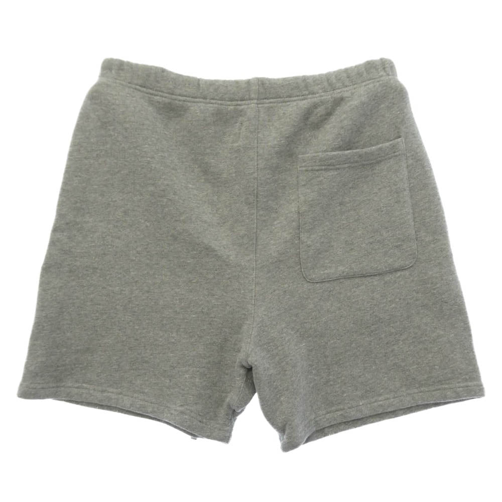 FEAR OF GOD フィアオブゴッド 5568-343-0060 ESSENTIALS SHORT PANTS エッセンシャルズ ラバーロゴ スウェット ハーフパンツ ショーツ グレー グレー系 M【中古】