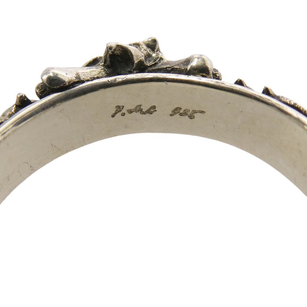 F.A.L エフエーエル オナー リング 薔薇 クロスボーン シルバー系 22.5【中古】