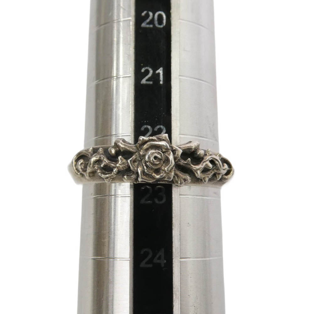 F.A.L エフエーエル オナー リング 薔薇 クロスボーン シルバー系 22.5【中古】