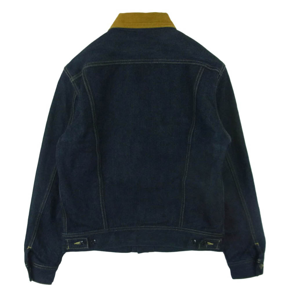 THE FLAT HEAD ザフラットヘッド FN-0J-D102 14.5oz 左綾ジンバブエコットン デニム ブランケット ジャケット インディゴブルー系 38【美品】【中古】
