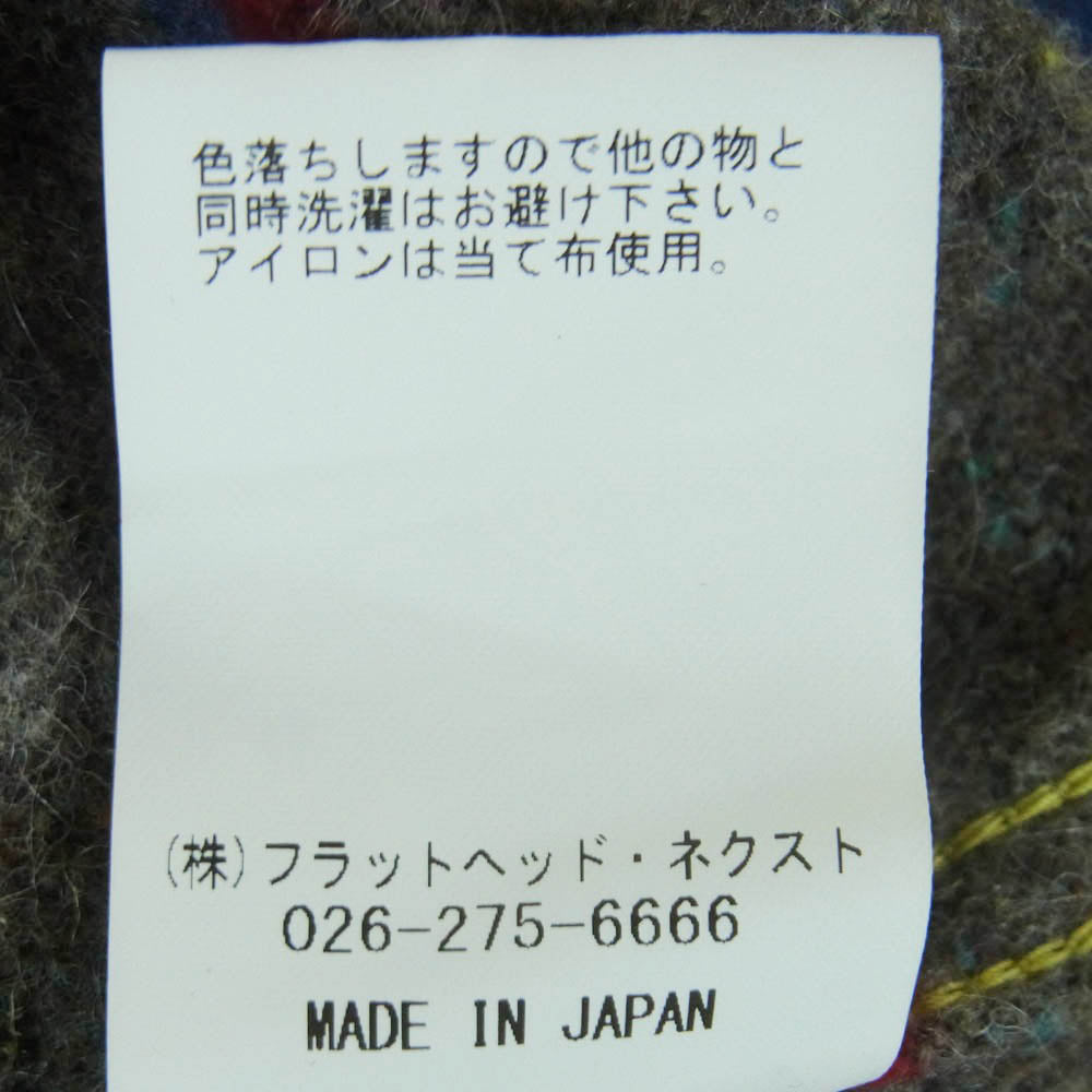 THE FLAT HEAD ザフラットヘッド FN-0J-D102 14.5oz 左綾ジンバブエコットン デニム ブランケット ジャケット インディゴブルー系 38【美品】【中古】