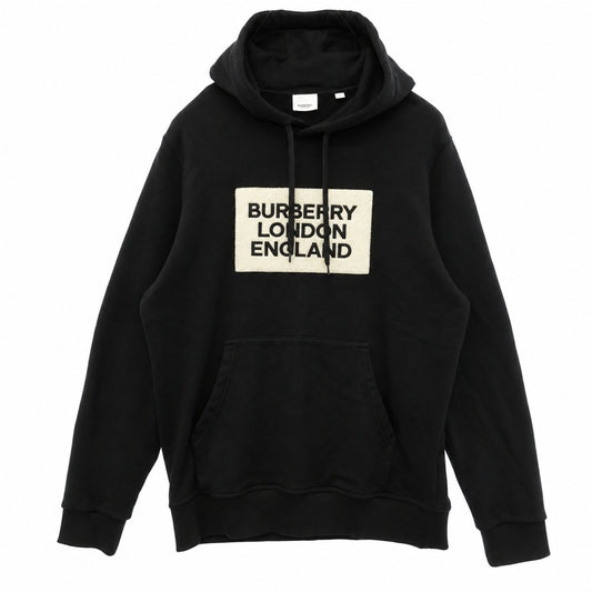 BURBERRY バーバリー 8021437 BOX LOGO PULLOVER HOODIE ボックスロゴ プルオーバー パーカー ブラック系 M【中古】