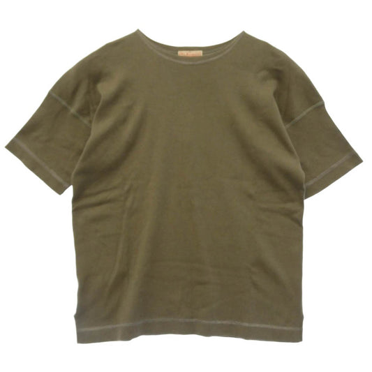 オールドホームステッダー 12398 CREW NECK LONG SLEEVE 半袖 Tシャツ カットソー カーキ系 42【美品】【中古】