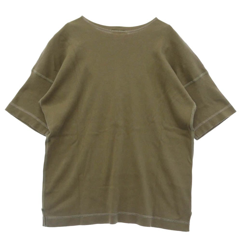オールドホームステッダー 12398 CREW NECK LONG SLEEVE 半袖 Tシャツ カットソー カーキ系 42【美品】【中古】