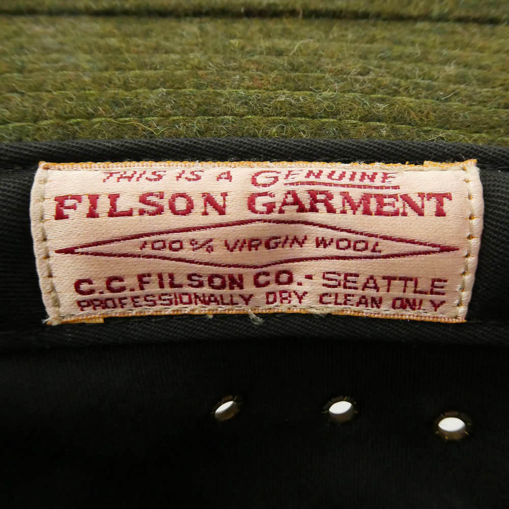FILSON フィルソン 60025LE USA製 Virgin Wool Packer Hat ウール パッカー ハット 帽子 モスグリーン系 ブラウン系 XL【中古】