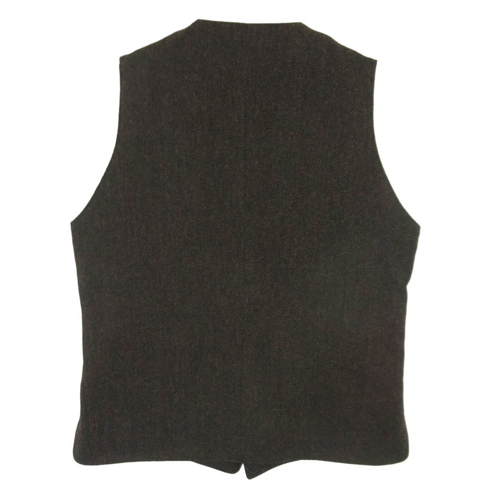 DJANGOATOUR ジャンゴアトゥール D-AL-V04 TWEED VEST ツイード ベスト 日本製 ブラウン系 38【極上美品】【中古】