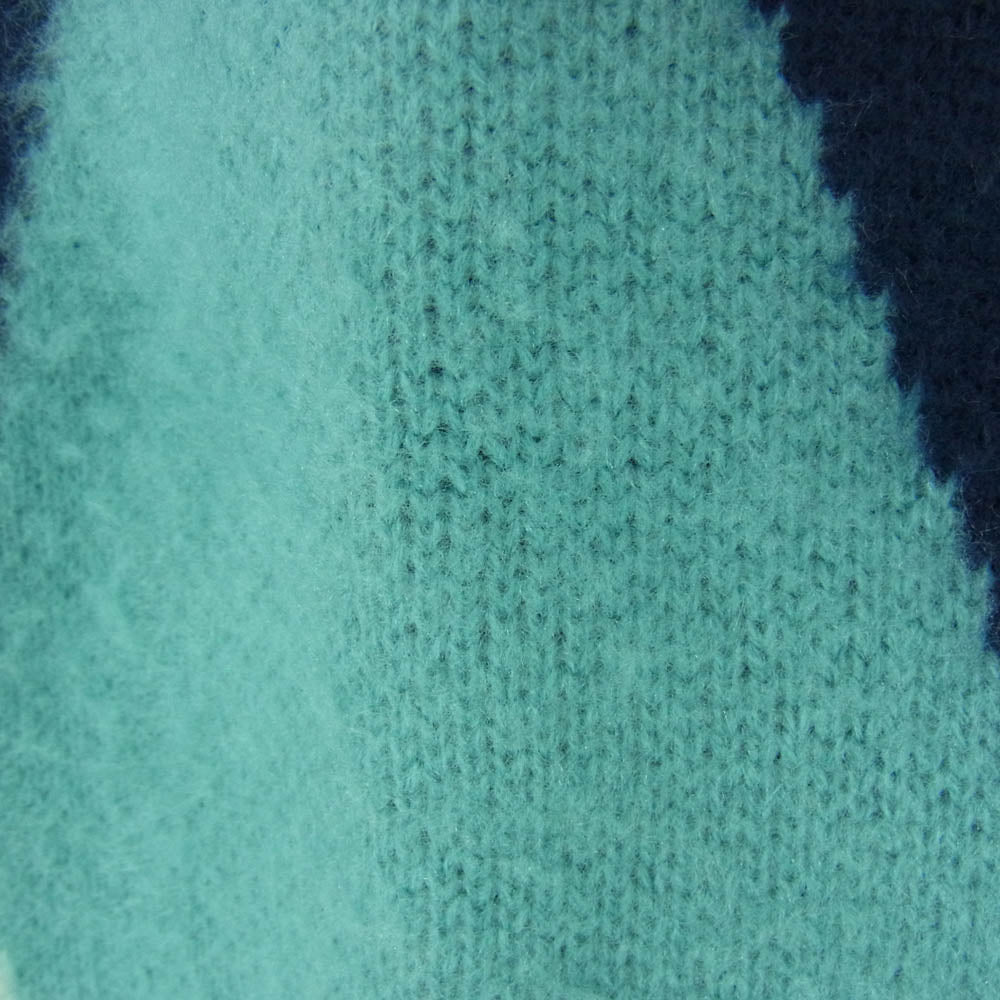 TOWNCRAFT タウンクラフト PENNEYS THE FOX CARDIGAN ペニーズ アーガイル柄 ニット カーディガン ブルー系 L【中古】