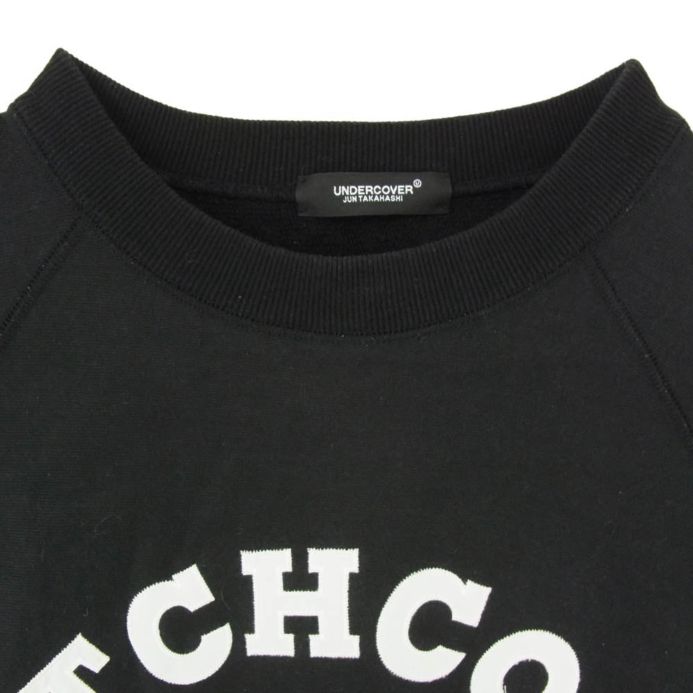 UNDERCOVER アンダーカバー 22AW UC2B4801 SWEAT HITCHCOCK オーバーサイズ ロゴ スウェット トレーナー ブラック系 2【中古】