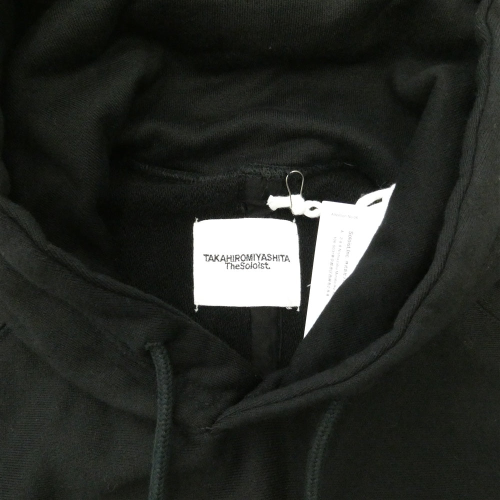 TAKAHIRO MIYASHITA The SoloIst. タカヒロミヤシタザソロイスト 25AW swc.0011AW25 Oversized hoodie オーバーサイズド フーディー コットン プルオーバー スウェット パーカー ブラック系 46【極上美品】【中古】