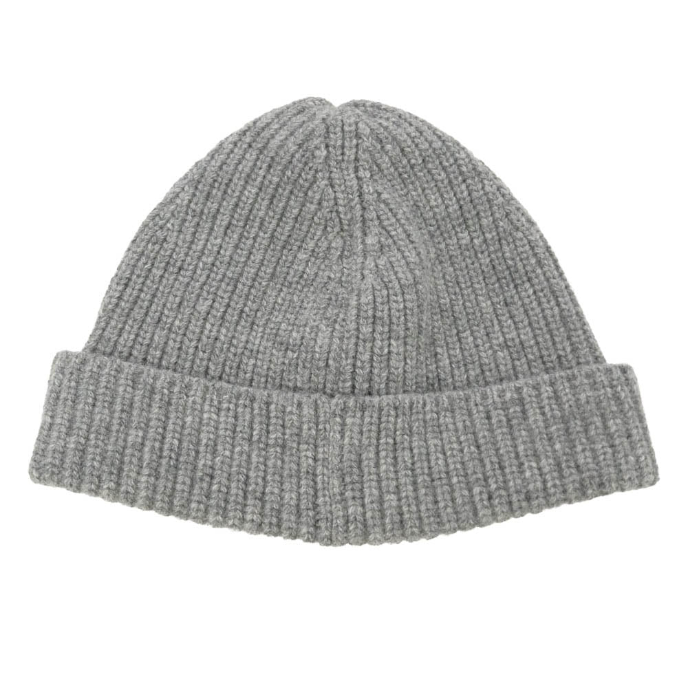 CELINE セリーヌ 2AC44892S BOY DOLL Embroidered Ribbed Wool Beanie ロゴ 刺繍 ウール ビーニー ニット帽 グレー系【新古品】【未使用】【中古】