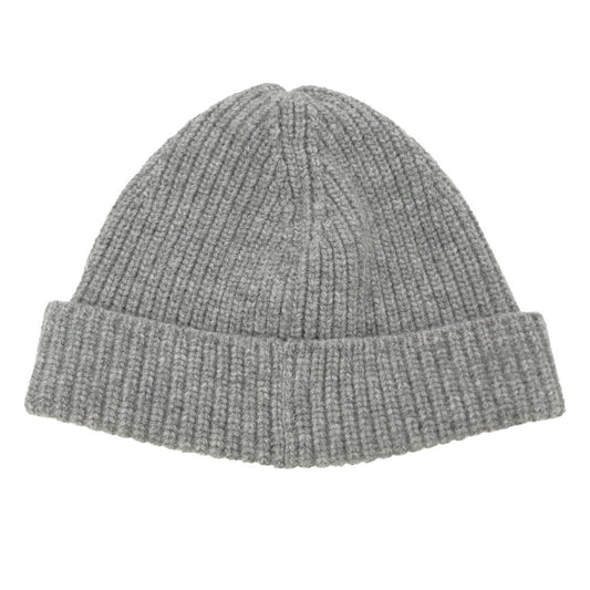 CELINE セリーヌ 2AC44892S BOY DOLL Embroidered Ribbed Wool Beanie ロゴ 刺繍 ウール ビーニー ニット帽 グレー系【新古品】【未使用】【中古】