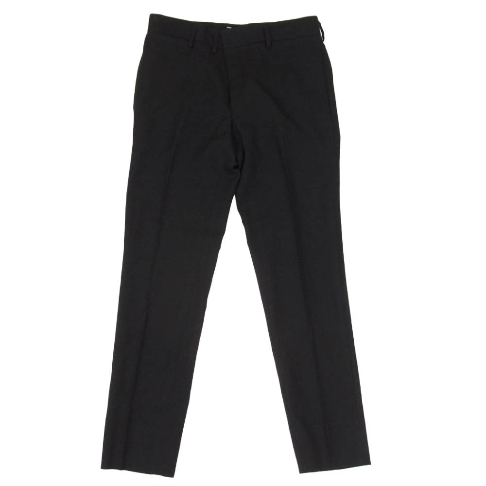 SAINT LAURENT サンローラン 18AW 509486 Y404W SINGLE BREASTED CLASSIC SUIT IN WOOL SERGE PANTS シングルブレスト クラシックスーツ ウールサージ パンツ ブラック系 44【極上美品】【中古】