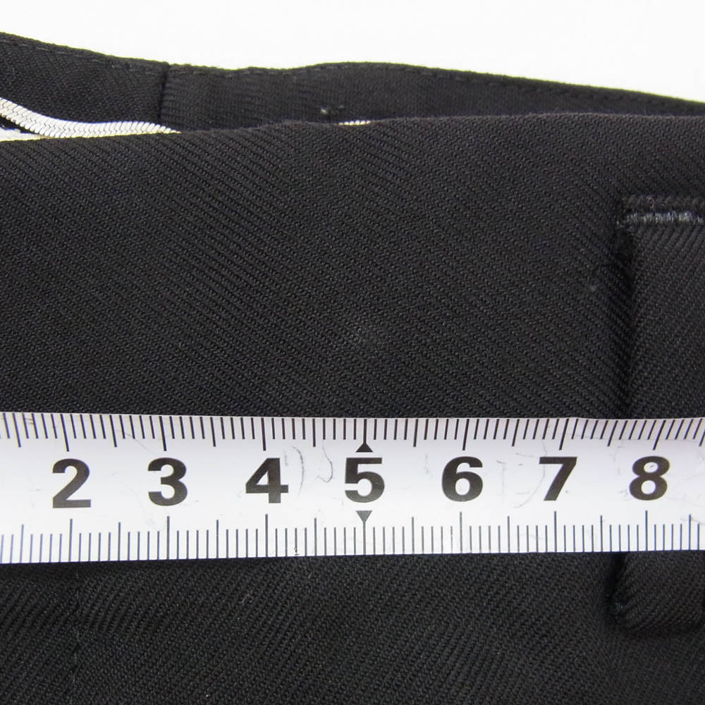 SAINT LAURENT サンローラン 18AW 509486 Y404W SINGLE BREASTED CLASSIC SUIT IN WOOL SERGE PANTS シングルブレスト クラシックスーツ ウールサージ パンツ ブラック系 44【極上美品】【中古】
