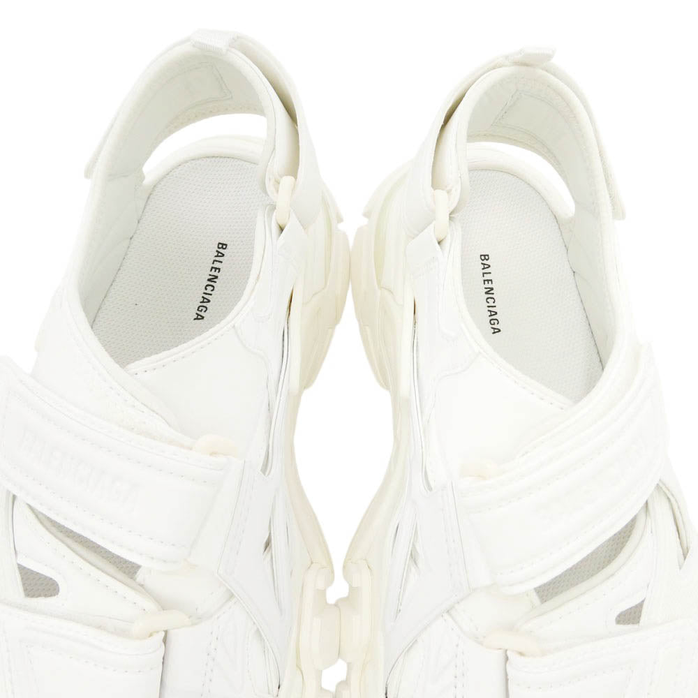 BALENCIAGA バレンシアガ 21SS 617542 Track touch-strap Sandals トラック タッチ ストラップ サンダル ホワイト系 26.5cm【極上美品】【中古】