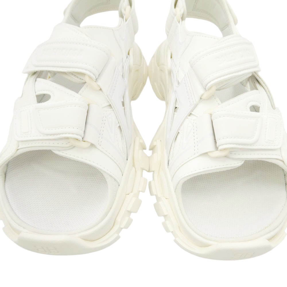 BALENCIAGA バレンシアガ 21SS 617542 Track touch-strap Sandals トラック タッチ ストラップ サンダル ホワイト系 26.5cm【極上美品】【中古】